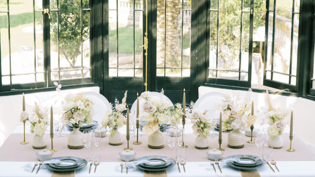French Chateau reception table