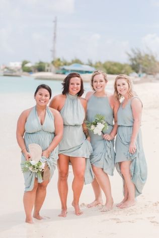 Bridesmaids on the Beach