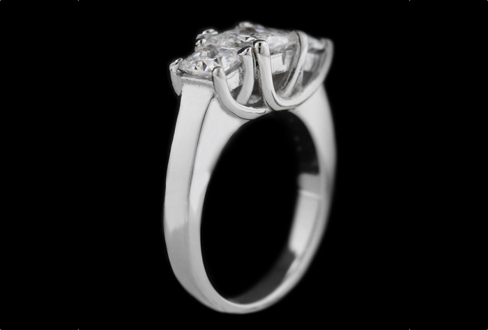 Asia Three Stone Engagement Ring