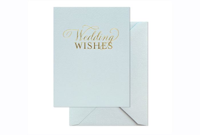 Sugar Paper Wedding Wishes Card