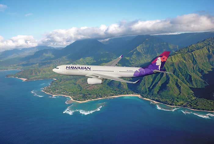 Hawaiian Airlines In Flight