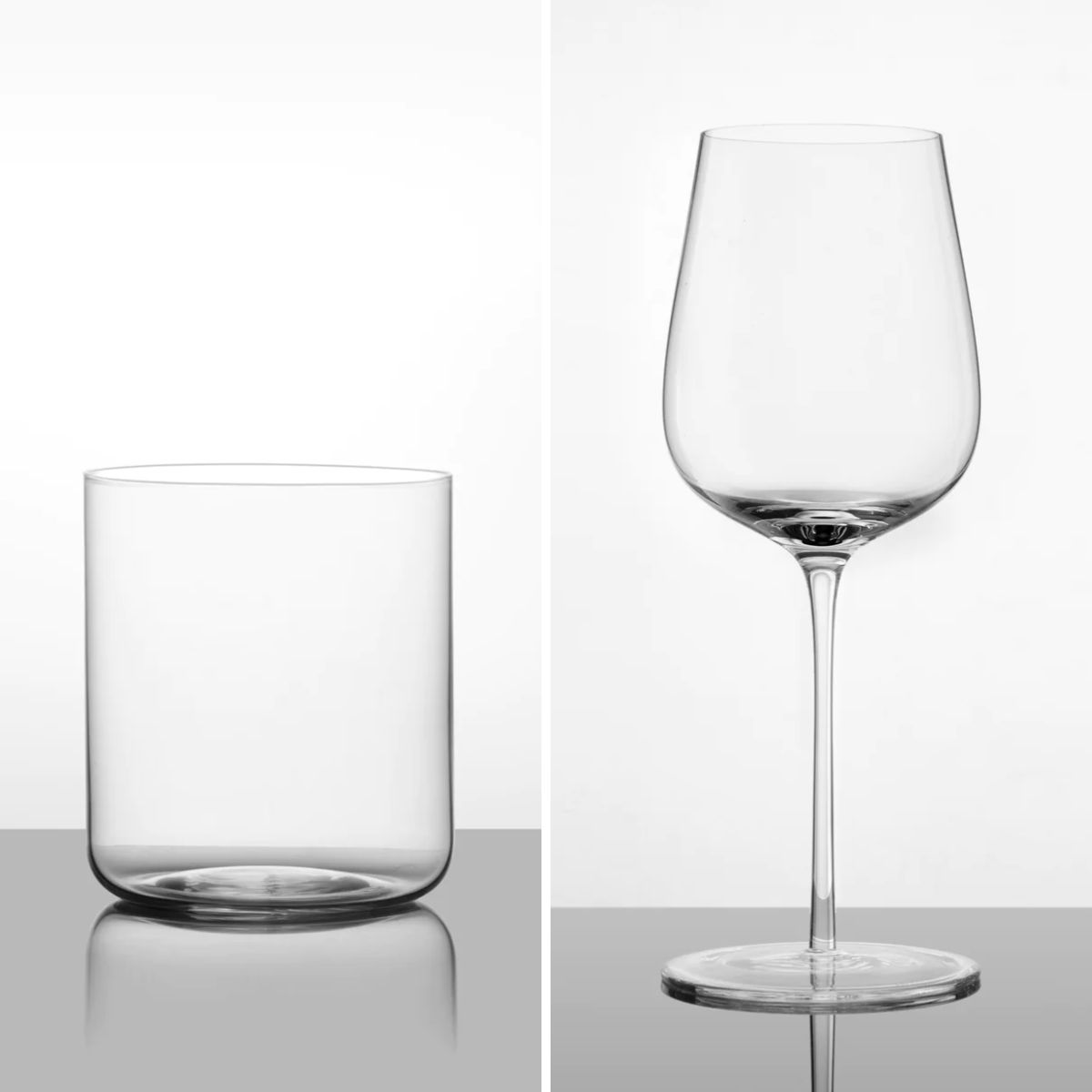 The Rocks and The Bordeaux, wedding stemware from Glasvin