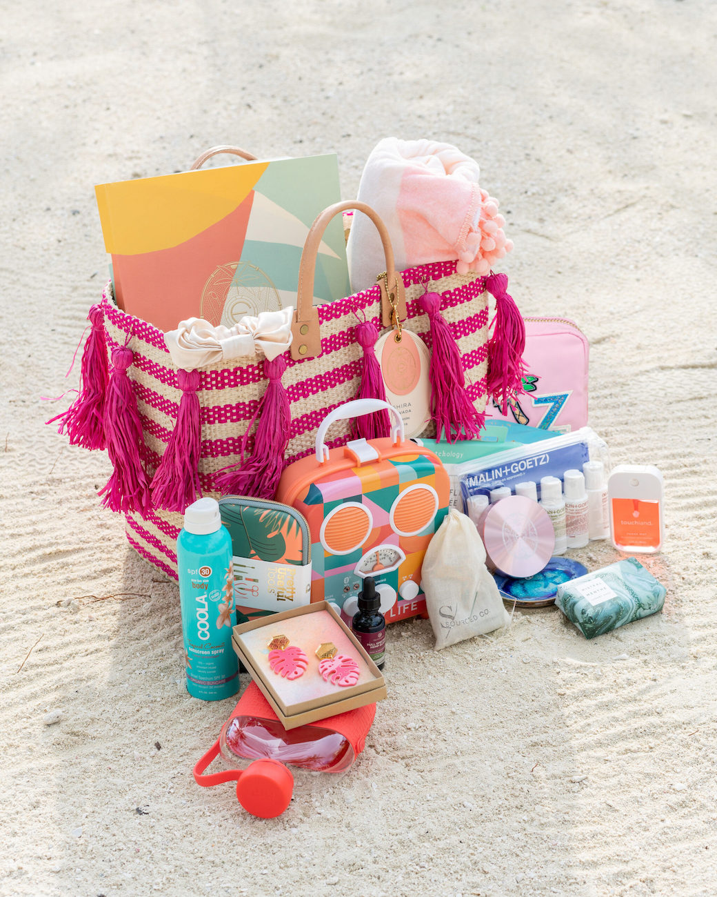 Set of beach themed gifts