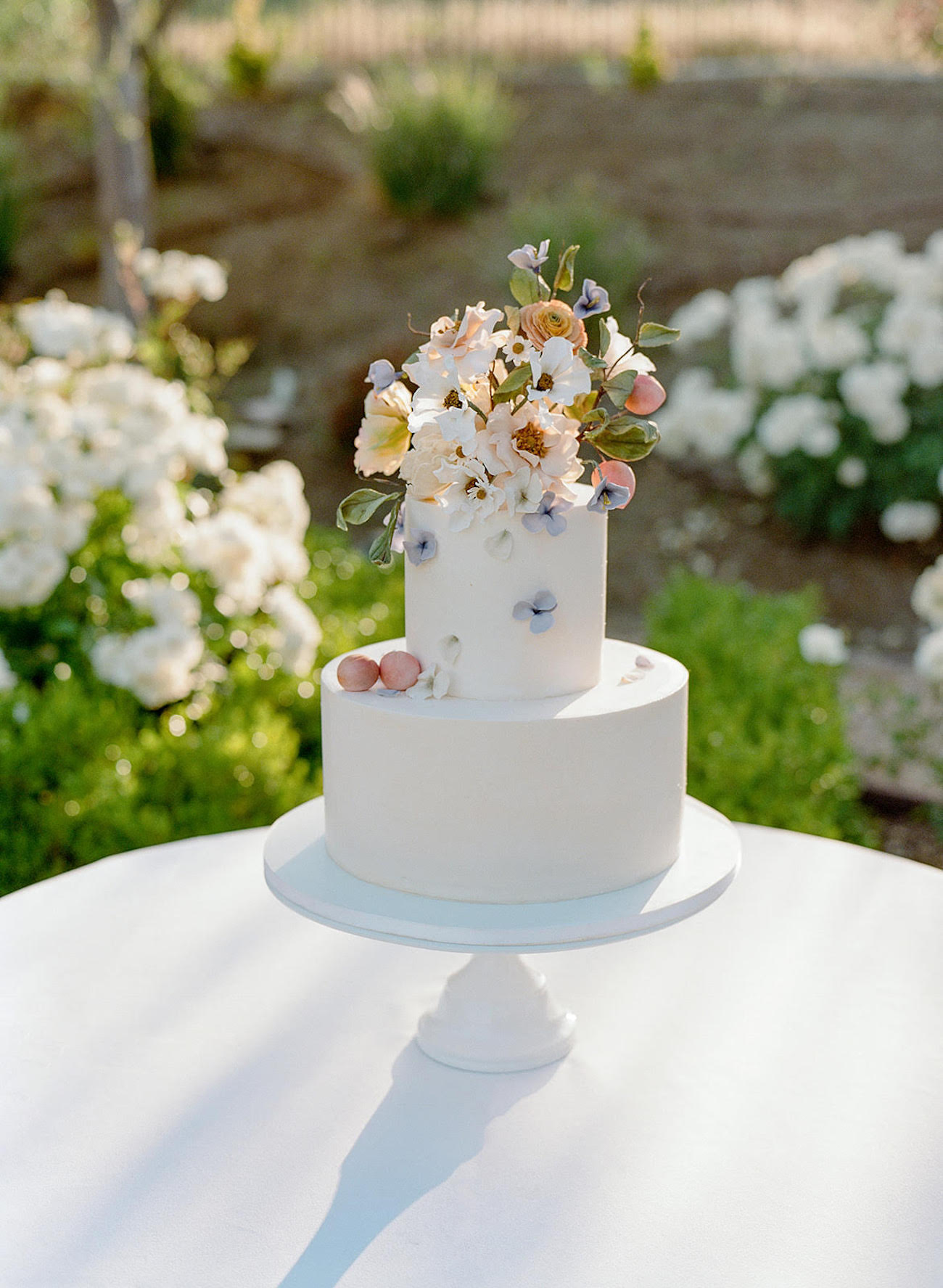 cake with colorful topper