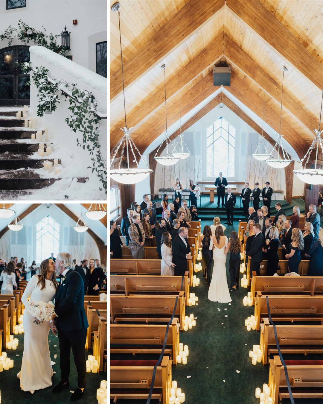 a wedding ceremony in a church