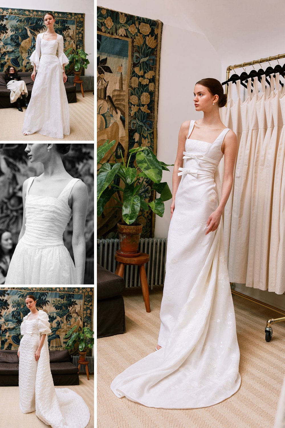 Collage of Ellie Saab gowns