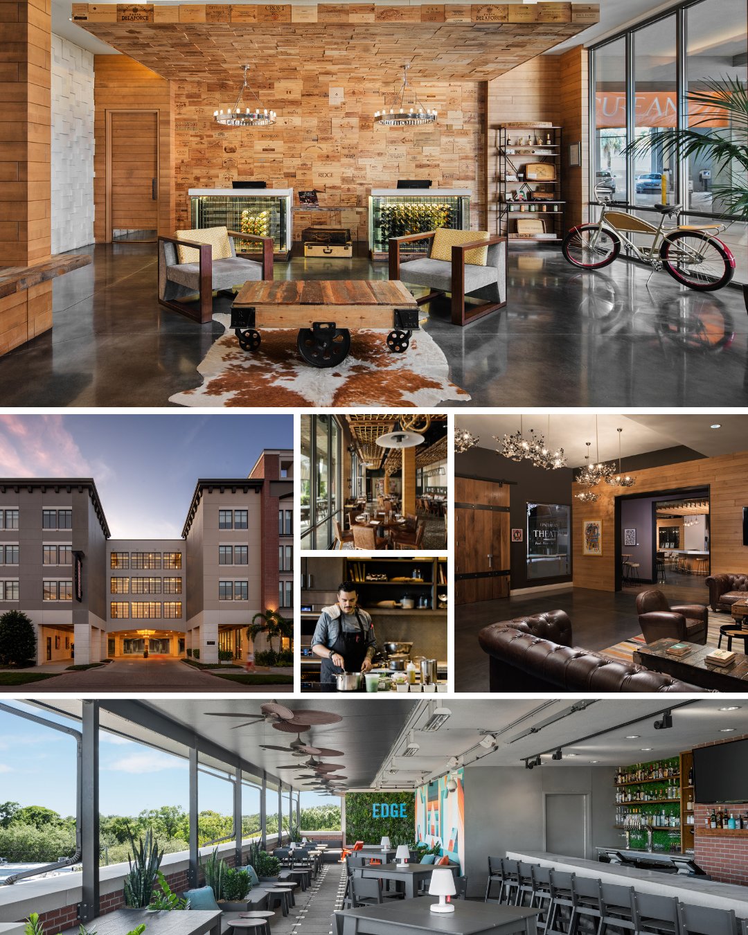Epicurean Hotel in Florida interior lobby, bars, lounges and outdoor restaurant