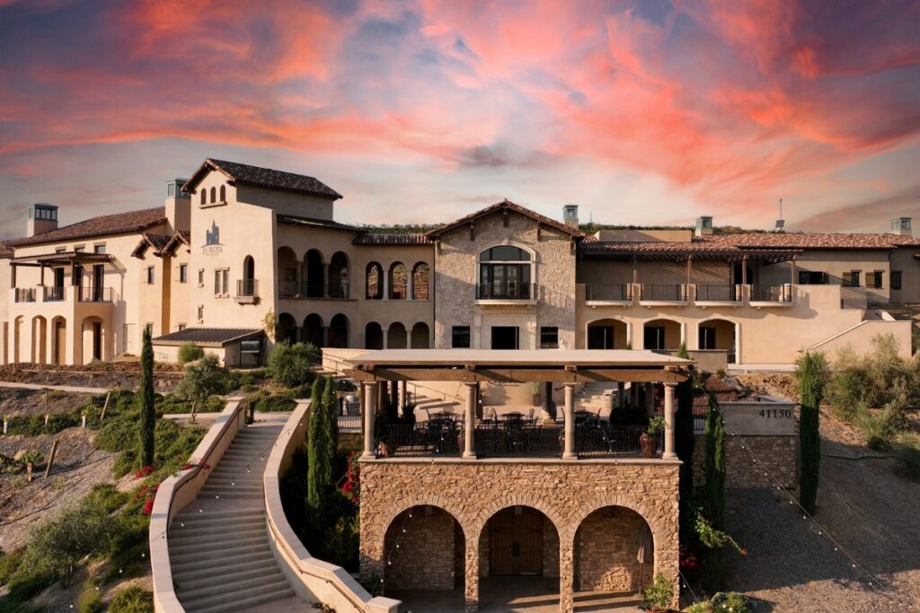 Europa Village main building in Temecula Valley